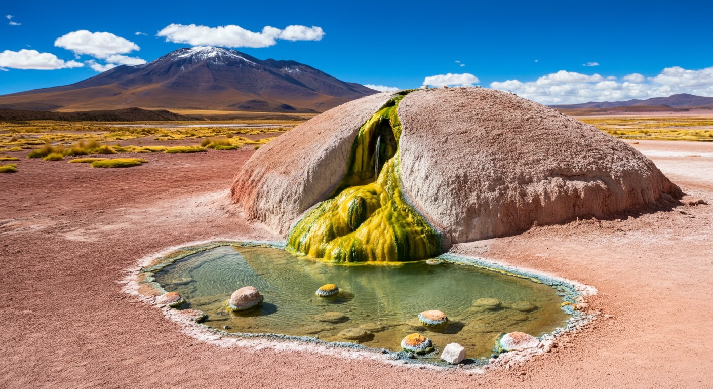 Hot Springs in the Altiplano Deserts
