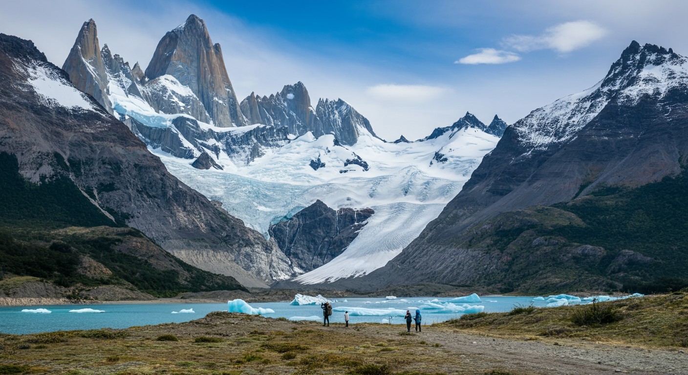Caminhada no gelo na Patagônia