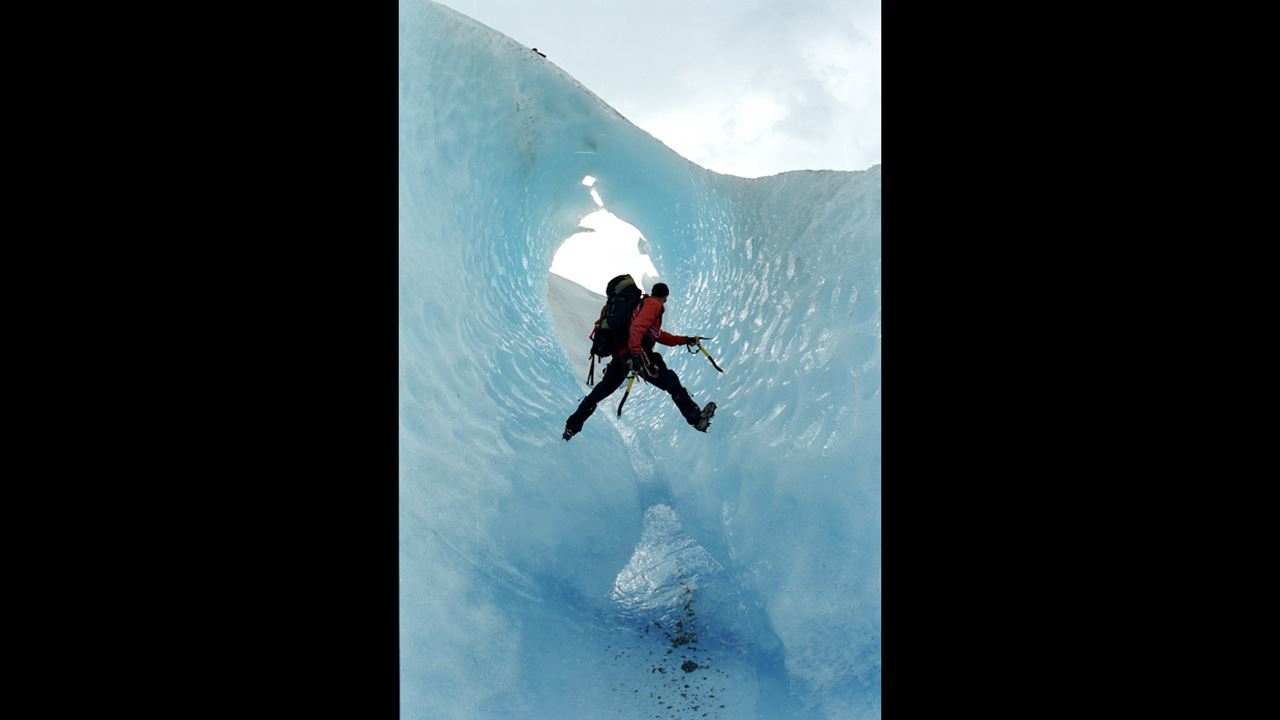Touching The Ice Trekking To The Gray Glacier (1)